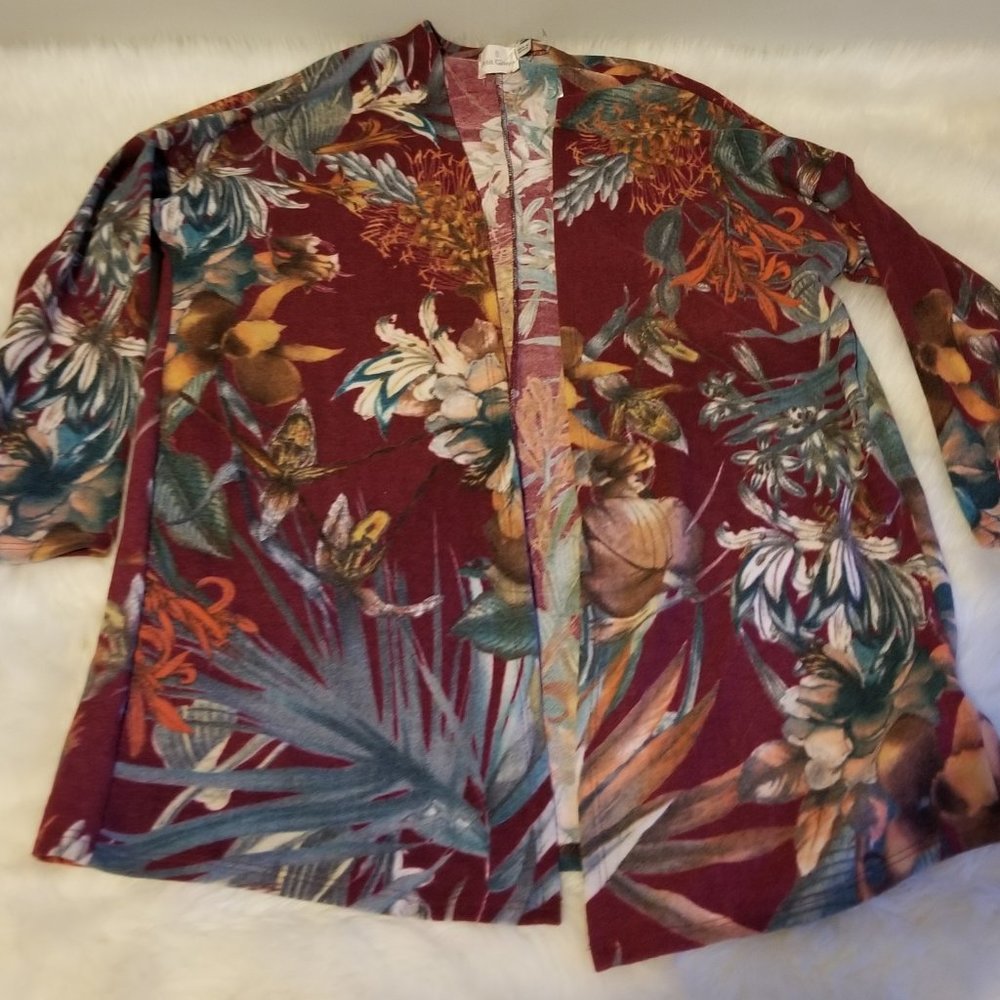 Petit Gateau Fleece Sweater Floral Design New